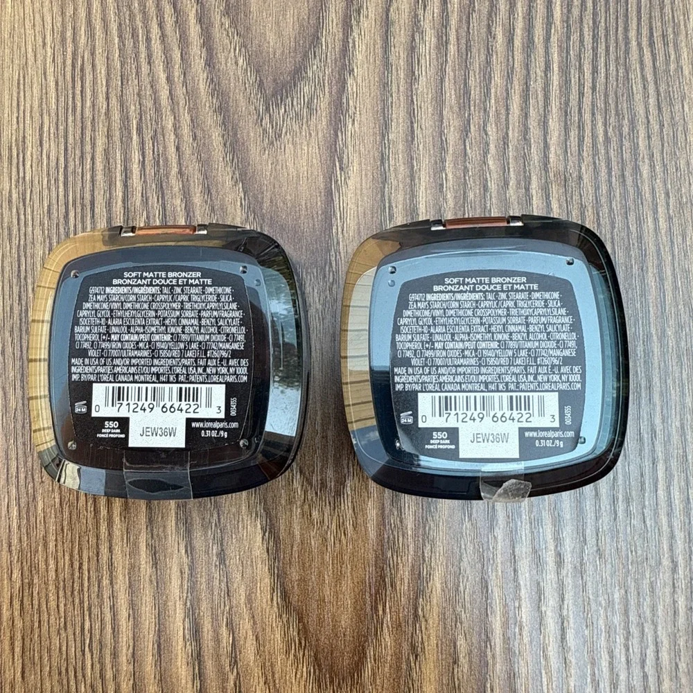 L'Oreal Infallible 24H Soft Matte Bronzer‎ #550 Deep Dark Waterproof 2-PACK